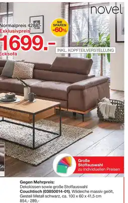 Möbelzentrum Pforzheim Novel ecksofa Angebot