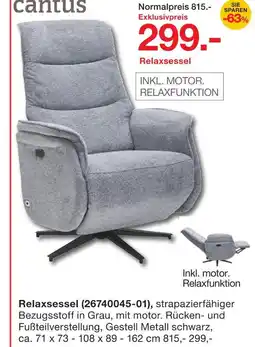 Möbelzentrum Pforzheim Cantus relaxsessel Angebot
