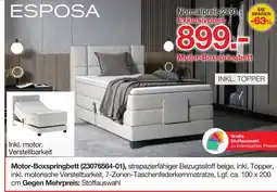 Möbelzentrum Pforzheim Esposa motor-boxspringbett Angebot