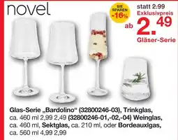 Möbelzentrum Pforzheim Novel trinkglas bardolino Angebot