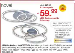 Möbelzentrum Pforzheim Novel led-deckenleuchte ca. 55 x 40 cm Angebot