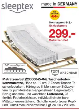 Möbelzentrum Pforzheim Sleepttex matratzen-set Angebot