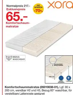 Möbelzentrum Pforzheim Xora komfortschaummatratze Angebot