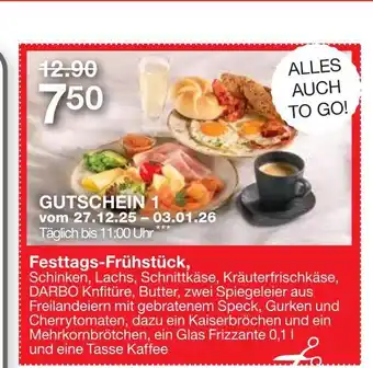 Möbelzentrum Pforzheim Festtags-frühstück Angebot