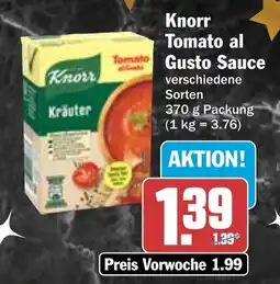 HIT Knorr Tomato al Gusto Sauce Angebot