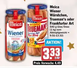 HIT Meica Wiener Würstchen, Trueman's oder Frankfurter Art Angebot