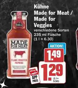 HIT Kühne Made for Meat / Made for Veggies Angebot