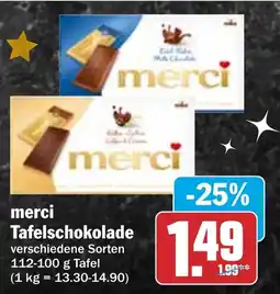 HIT merci Tafelschokolade Angebot