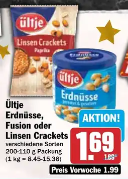 HIT Ültje Erdnüsse, Fusion oder Linsen Crackets Angebot