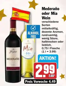 HIT Mederaño oder Mia Wein Angebot