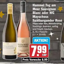 HIT Hammel Tag am Meer Sauvignon Blanc oder WG Mayschoss Spätburgunder Rosé Angebot