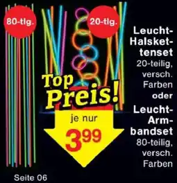 Jawoll Leucht-Halskettenset oder Leucht-Armbandset Angebot