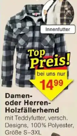 Jawoll Damen- oder Herren-Holzfällerhemd Angebot