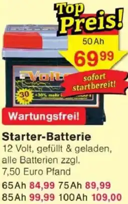Jawoll Starter-Batterie Angebot