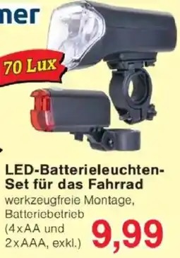 Jawoll LED-Batterieleuchten-Set für das Fahrrad Angebot