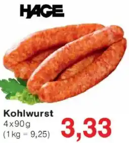 Jawoll HAGE Kohlwurst Angebot