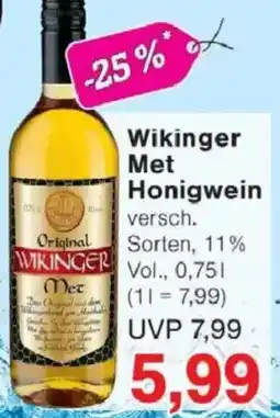 Jawoll Wikinger Met Honigwein Angebot