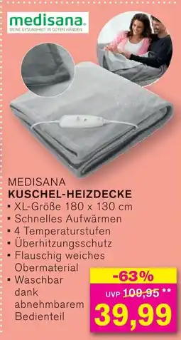 KODi MEDISANA KUSCHEL-HEIZDECKE XL-Größe 180 x 130 cm Angebot