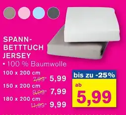 KODi SPANN- BETTTUCH JERSEY Angebot