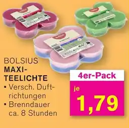KODi BOLSIUS MAXI- TEELICHTE 4er-Pack Angebot