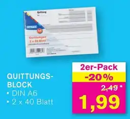 KODi QUITTUNGS- BLOCK Angebot