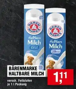 Handelshof BÄRENMARKE HALTBARE MILCH Angebot