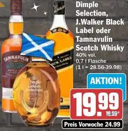 HIT Dimple Selection, J.Walker Black Label oder Tamnavulin Scotch Whisky Angebot