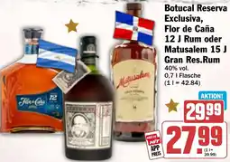 HIT Botucal Reserva Exclusiva, Flor de Caña 12 J Rum oder Matusalem 15 J Gran Res.Rum Angebot