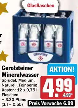 HIT Gerolsteiner Mineralwasser Angebot