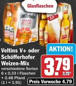 HIT Veltins V+ oder Schöfferhofer Weizen-Mix Angebot