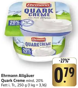 Edeka Neukauf Ehrmann Allgäuer Quark Creme Angebot