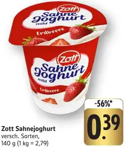 Edeka Neukauf Zott Sahnejoghurt Angebot