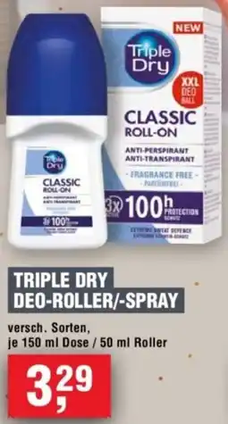Handelshof Triple dry deo-roller/-spray Angebot