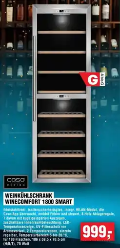 Handelshof Caso weinkühlschrank winecomfort 1800 smart Angebot