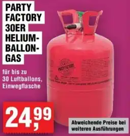 Handelshof Party factory 30er helium ballongas Angebot