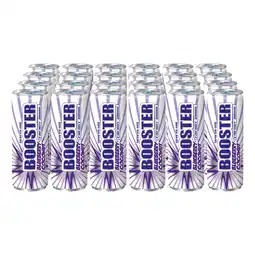 Netto Marken-Discount Booster Energy Drink Blueberry-Coconut 0,33 Liter Dose, 24er Pack Angebot