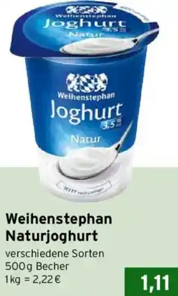 CAP Markt Weihenstephan Naturjoghurt Angebot