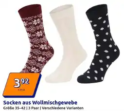 Action Socken aus Wollmischgewebe Angebot