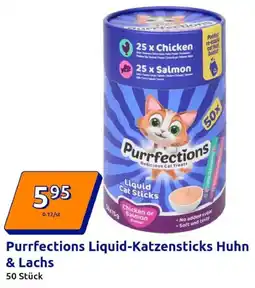 Action Purrfections Liquid-Katzensticks Huhn & Lachs Angebot