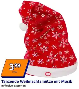 Action Tanzende Weihnachtsmütze mit Musik Angebot