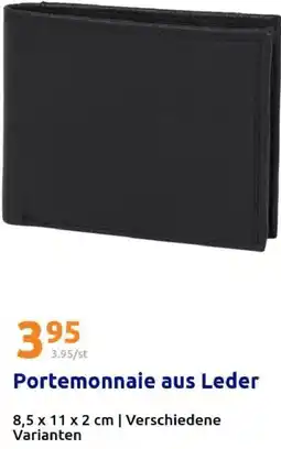 Action Portemonnaie aus Leder Angebot