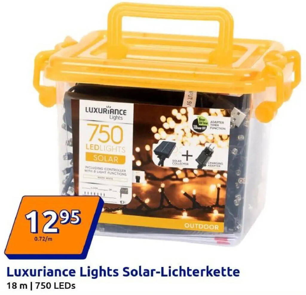 Luxuriance Lights Solar-Lichterkette Angebot bei Action
