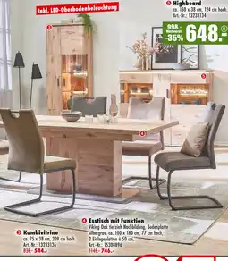 Möbel Mahler Kombivitrine Angebot