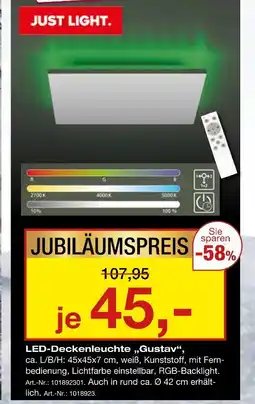 Möbel Inhofer Led-deckenleuchte gustav Angebot