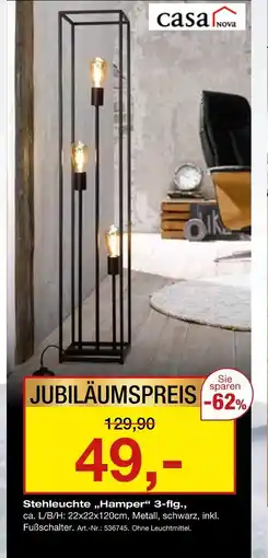 Möbel Inhofer Casa nova stehleuchte „hamper“ 3-flg Angebot