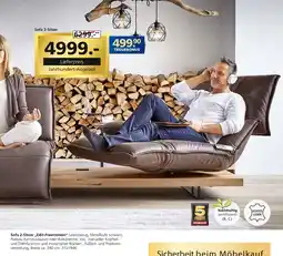 Segmüller Sofa 2-sitzer 'edit-freemotion' Angebot