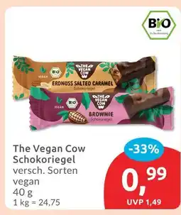 Budni The vegan cow erdnuss salted caramel schokoriegel Angebot