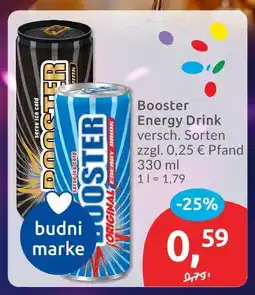 Budni Booster energy drink Angebot