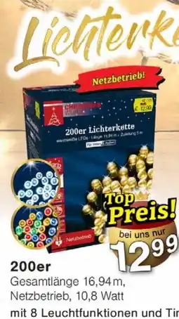 Wiglo Wunderland Lichterketten 200er Angebot