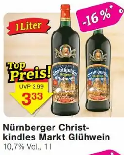 Wiglo Wunderland Nürnberger Christ- kindles Markt Glühwein Angebot